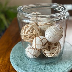 Glass Jar & Filler Decor